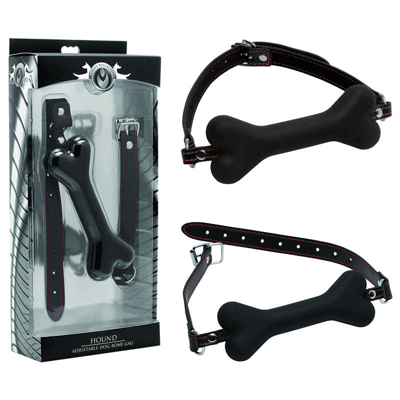 Ball Gag en silicone avec Os de chien - Master Serie