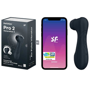 Satisfyer Pro 2 Sextoy "Generation 3" (Antracite) - Stimulateur Clitoridien connecté
