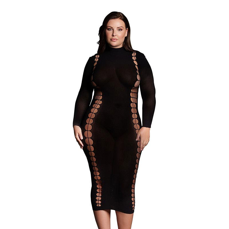 Robe sexy Carme XI (noir) XL/4XL – Le Désir