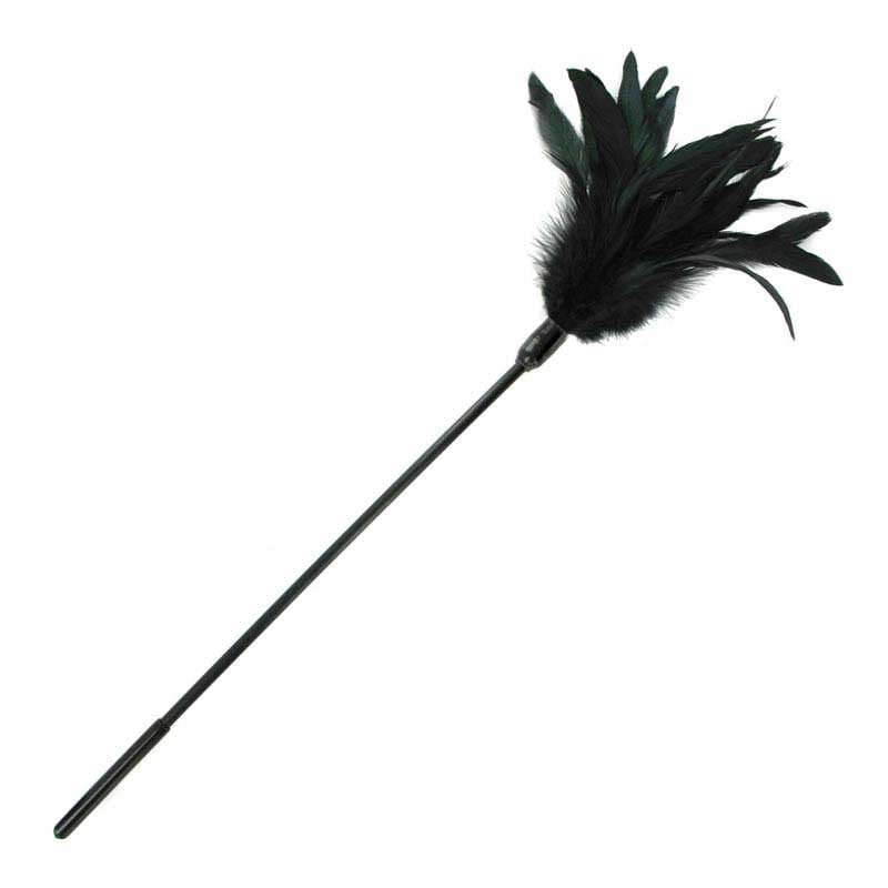 Plumes BDSM à chatouiller Starburst Feather Body Tickler (Noir) - Sportsheets