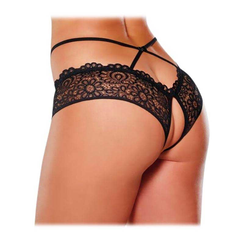 Panty Sexy ouvert Crayzee (Noir) - Allure