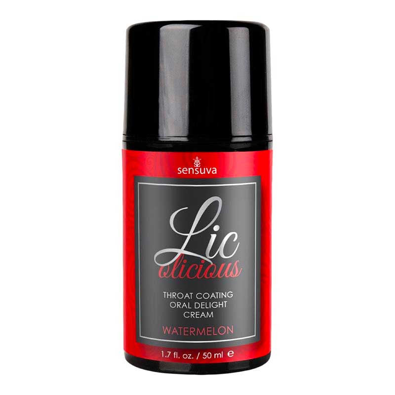 Crème aromatisée pour fellation Lic-O-Licious (Pastèque) - Sensuva