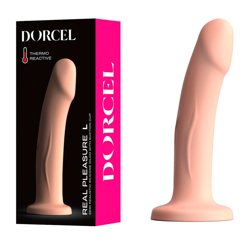 Dildo semi-réaliste thermo-réactif (L) - Dorcel Real Pleasure
