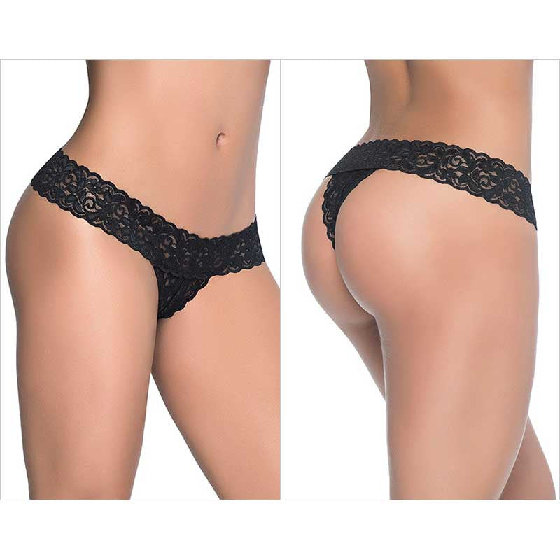 Panty sexy Peek-a-boo 99 (Noir) - Mapalé