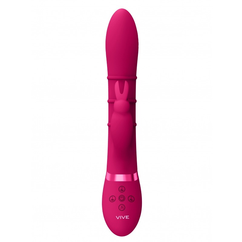 Vibromasseur rabbit avec anneaux stimulants Sora - Vive