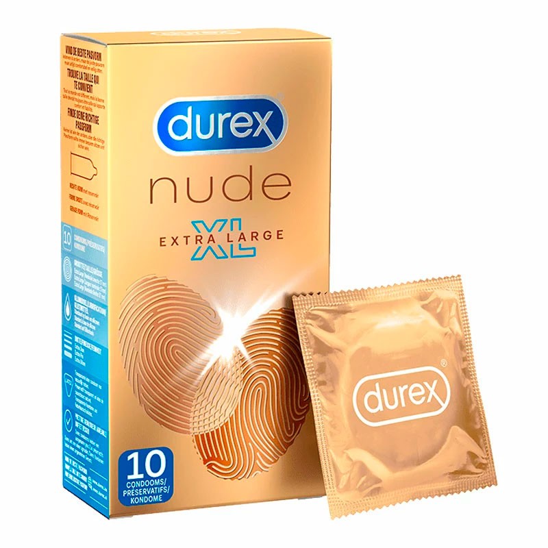 Durex Nude XL Extra large (10 Préservatifs)