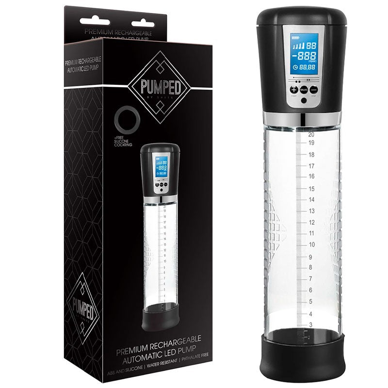 Pompe à pénis automatique avec écran LCD - Pumped