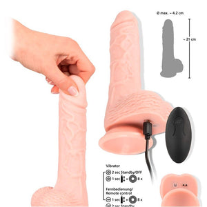 Vibromasseur va-et-vient télécommandé RC Medical Silicone - 15 cm -You2Toys