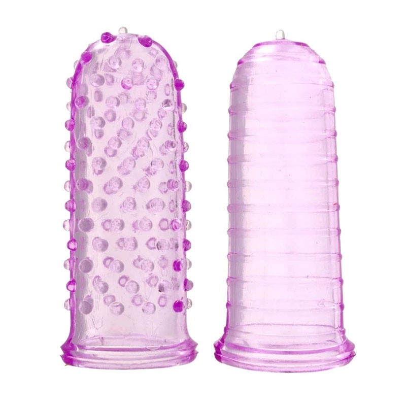 Manchon stimulant pour doigt (2 pièces) - ToyJoy Sexy Finger Ticklers