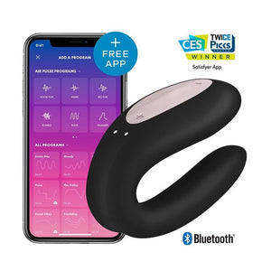 Stimulateur pour couple (Noir) - Satisfyer Double Joy