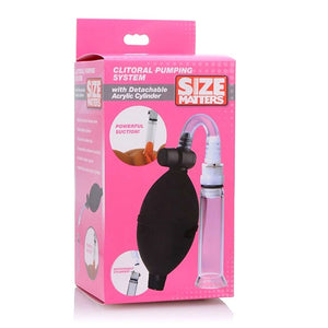 Pompe à clitoris avec cylindre détachable - Size Matters
