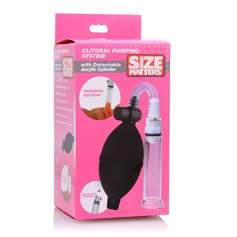 Pompe à clitoris avec cylindre détachable - Size Matters