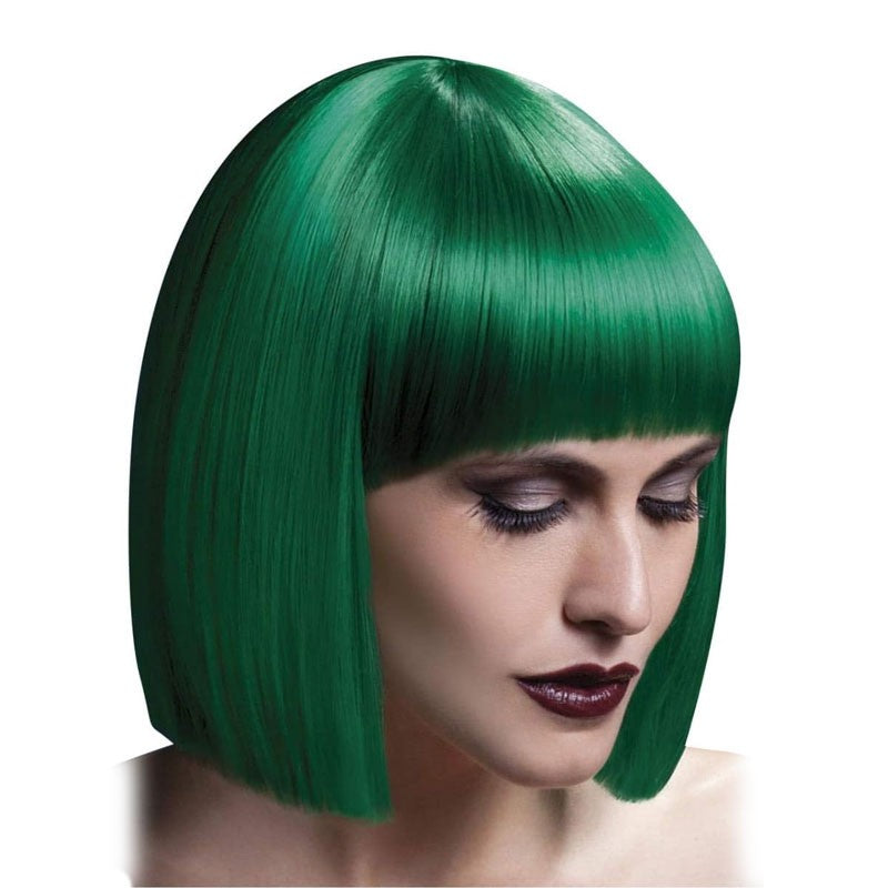 Perruque courte Lola Verte 30 cm – Fever