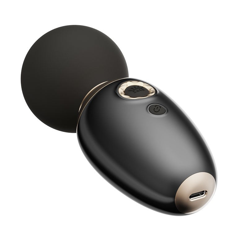 Mini Vibromasseur Chauffant Wand - Ava Obsidian Black