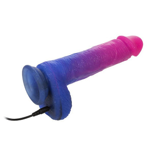 Vibromasseur avec ventouse Naughty Bits Ombré Hombre XL - 17 cm - Calexotics
