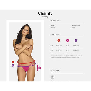 String sexy Chainty (Rose) - Obsessive