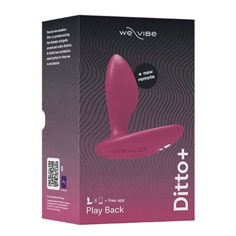 Plug anal connecté - We-Vibe Ditto+ - Rose