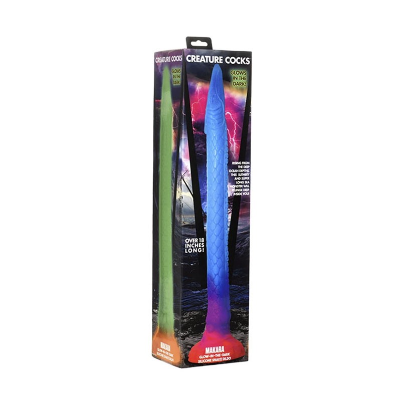 Dildo serpent Phosphorescent 43 cm - Creature Cocks Makara