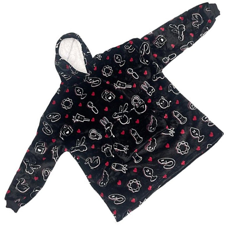 Sweat à capuche à pictos sexy - SweetPlaid Limited Edition