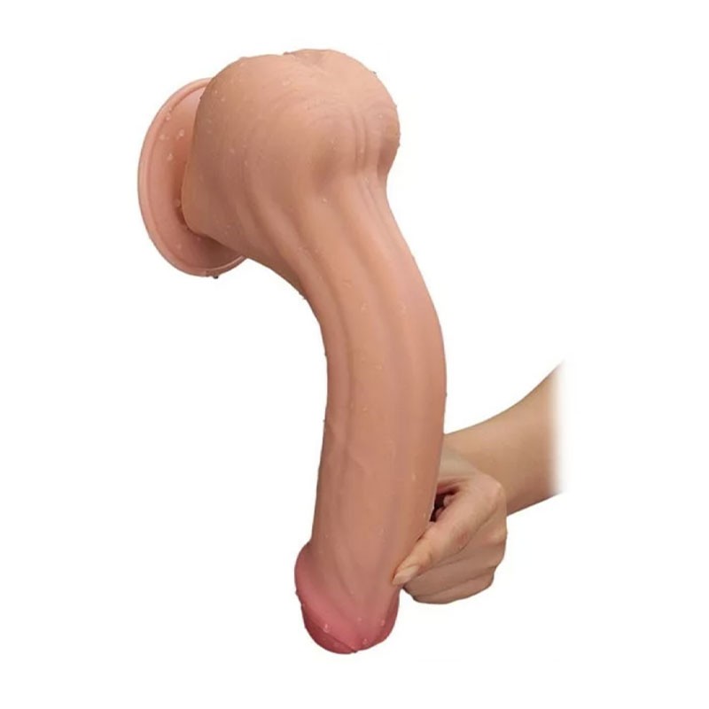 Dildo réaliste double densité 28 cm - LoveToy Sliding Skin Dong