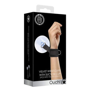 Menottes BDSM ajustables avec ventouse - Ouch!