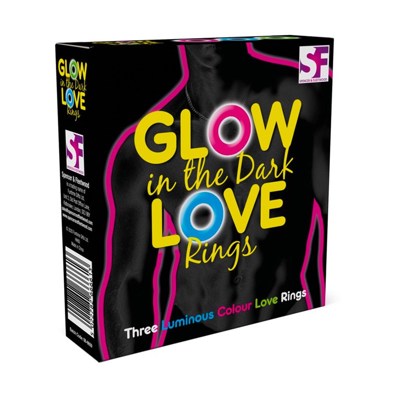 Anneau pénien phosphorescent (3 pces) - Glow in The Dark Love Rings