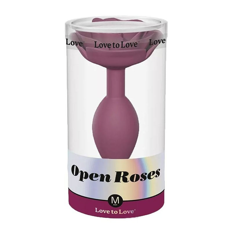 Plug anal en silicone Open Roses (Rose) - Love to Love