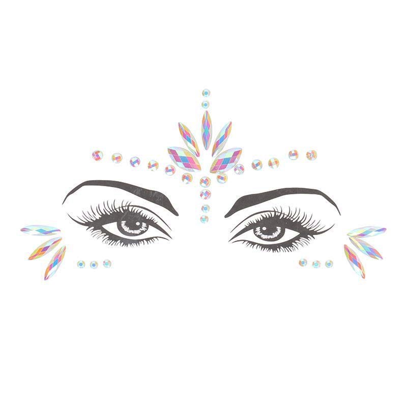 Bijoux autocollants pour les yeux fluoréscent - Ouch! Glow in the Dark Face
