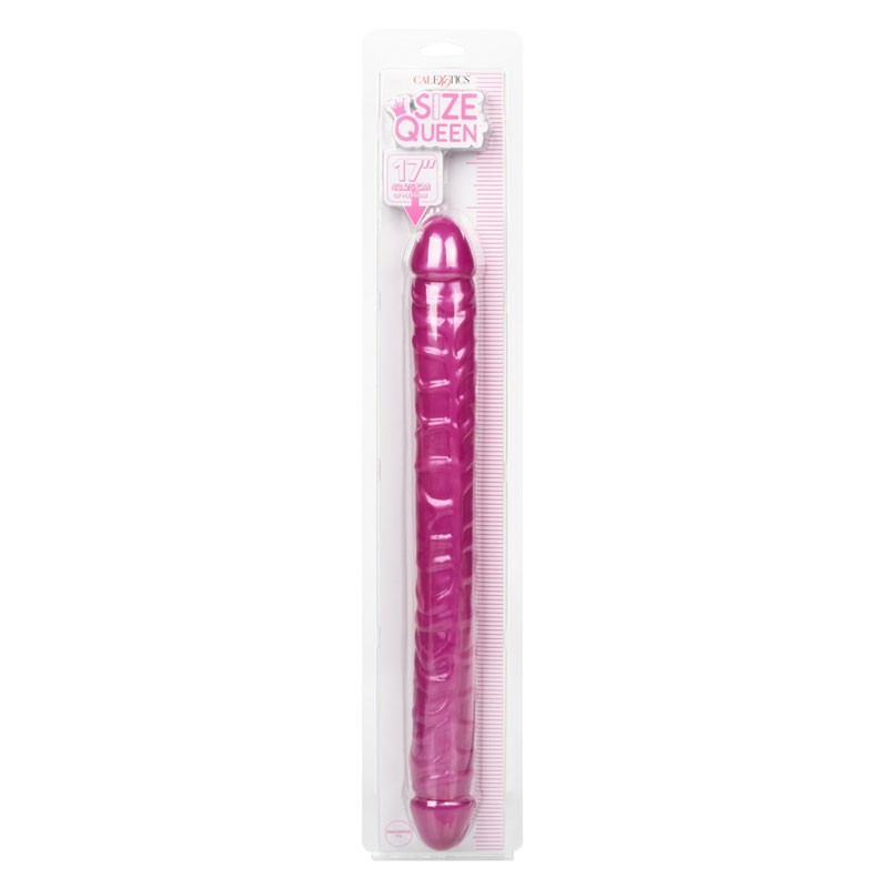 Double Dildo Size Queen 43.2 cm (Rose) -  Calexotics