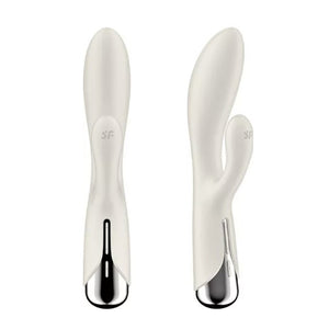 Vibromasseur rabbit rotatif (Blanc) - Satisfyer Spinning Rabbit