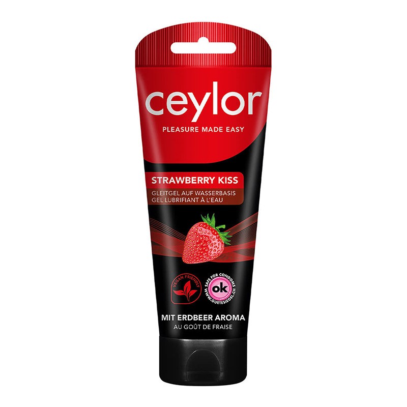 Ceylor Strawberry Kiss - Gel lubrifiant parfumé à la fraise