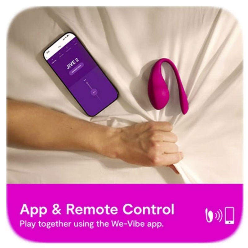 Oeuf vibrant (iOS/Android) - We-Vibe Jive 2 (Rose)