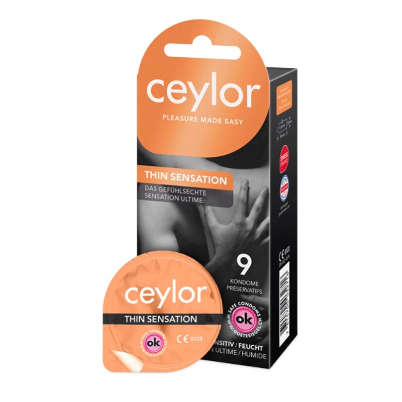 Préservatif Ceylor Thin Sensation - 9 préservatifs ultra-fin