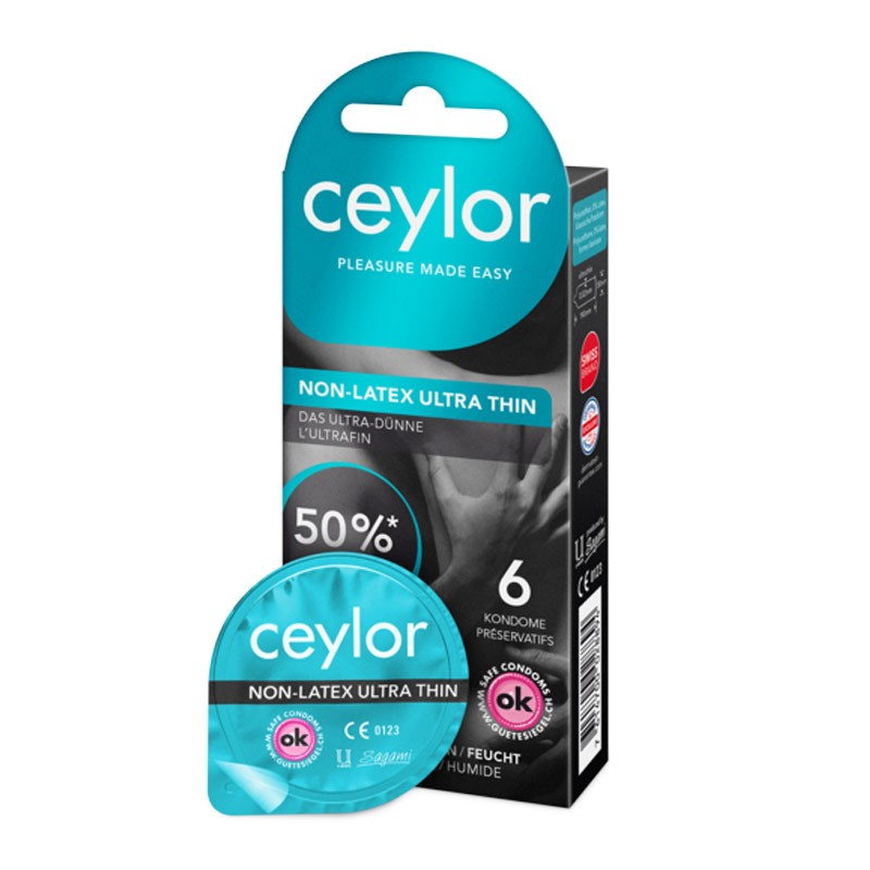 Préservatif Ceylor non Latex Ultra Fin - 6 préservatifs