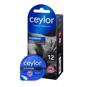 Préservatif Ceylor Bande Bleue - 12 Préservatifs