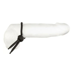 Anneau pénien ajustable Alpha Ring Lasso (Noir) - CalExotics