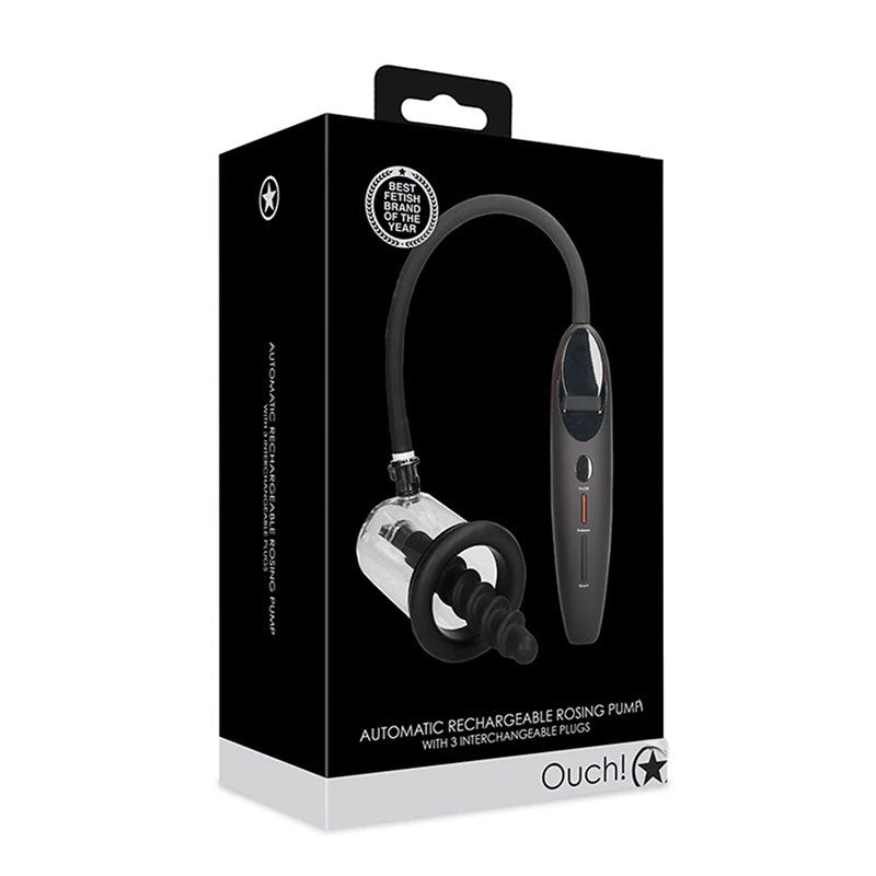 Pompe anale automatique avec 3 plugs - Rosing Pump Ouch!
