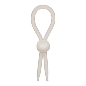 Anneau pénien lasso ajustable (blanc) - CalExotics Alpha Ring