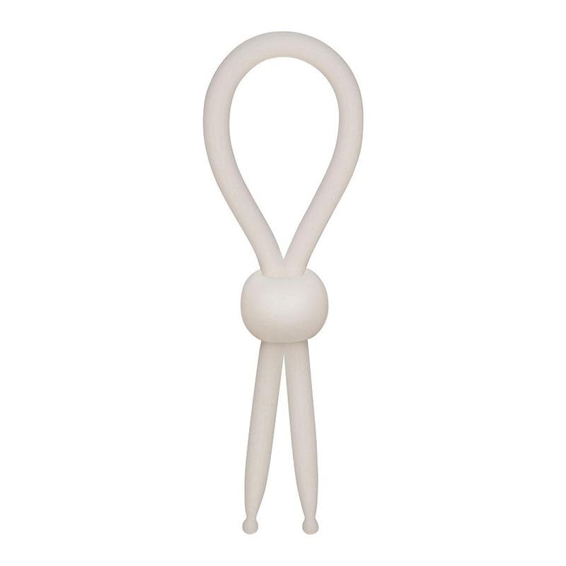 Anneau pénien lasso ajustable (blanc) - CalExotics Alpha Ring