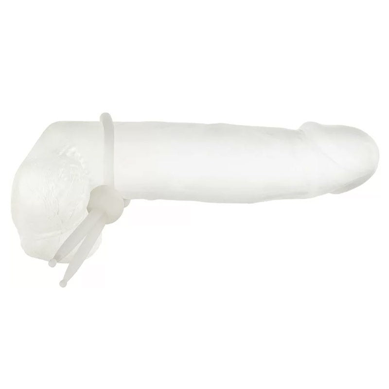 Anneau pénien lasso ajustable (blanc) - CalExotics Alpha Ring