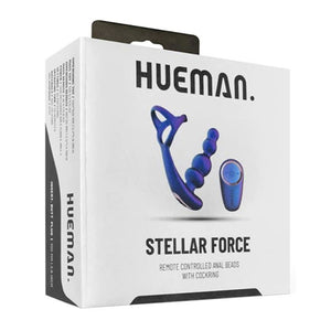 Anneau pénien & chapelet anal rotatif - Hueman Stellar Force