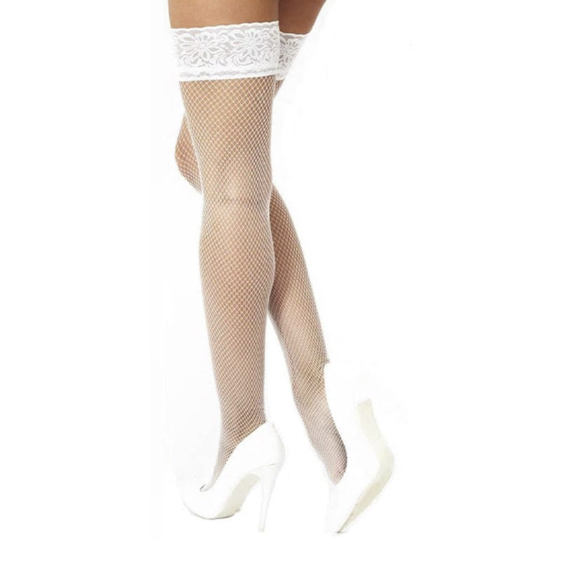 Bas sexy autofixants H019 (Blanc) - Kotek