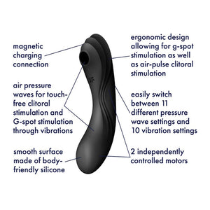 Vibromasseur et stimulateur clitoridien Curvy Trinity 4 - Satisfyer