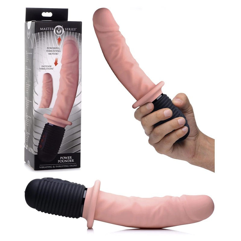 Vibromasseur réaliste va-et-vient Power Pounder - Master Series