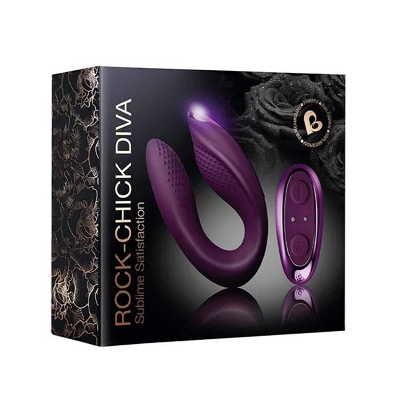 Vibromasseur 2-en-1 Diva - Rocks-Off Rock-Chick