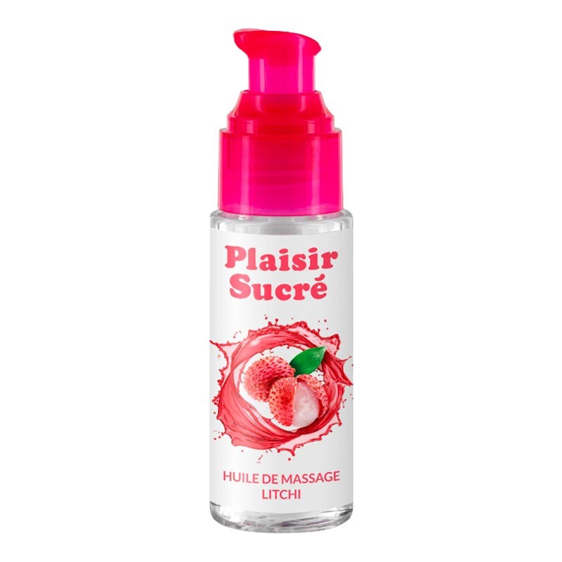 Huile de massage aromatisée Plaisir Sucré - Litchi