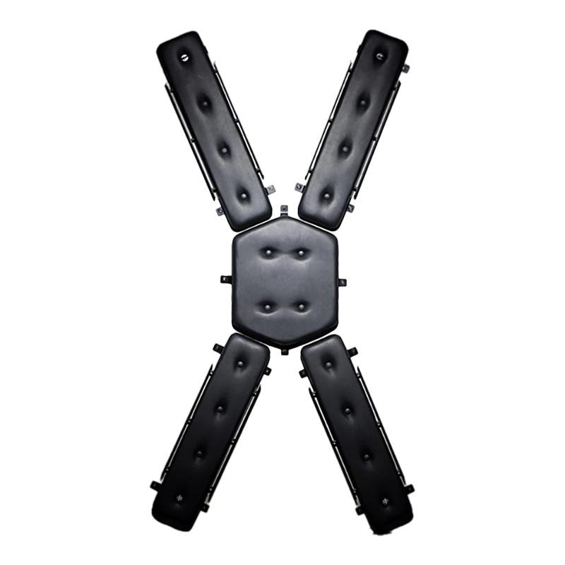 Croix de Saint André BDSM avec 4 points d'attaches - Master Series