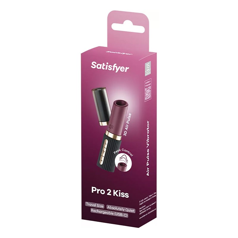 Stimulateur clitoridien - Satisfyer Pro 2 Kiss (Bordeaux)