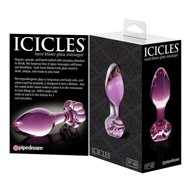 Plug anal en verre Icicles No. 48