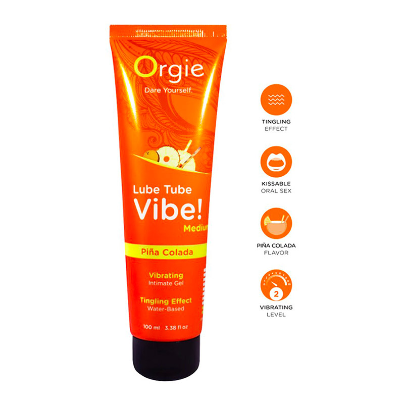 Lubrifiant à base d'eau 100ml - Orgie Lube Tube Vibe! Piña Colada